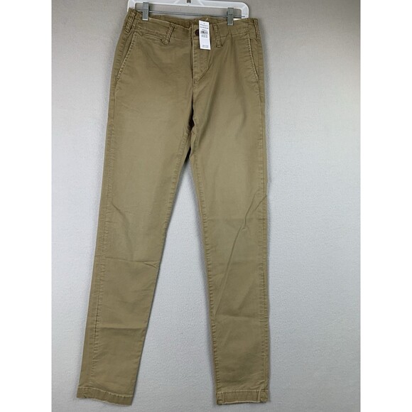 American Eagle Pants Mens 30x36 Beige Flex Athletic Skinny Lived In Khaki Career - Picture 1 of 10